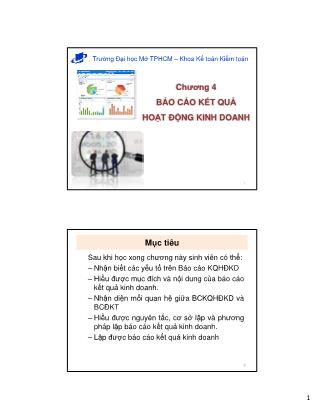 Bài giảng Kế toán tài chính - Chương 4: Báo cáo kết quả hoạt động kinh doanh