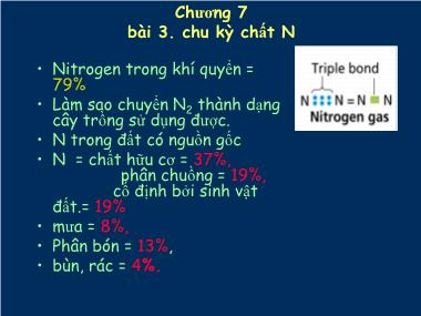 Bài giảng Khoa học đất - Chương 7, Bài 3: Sinh học đất