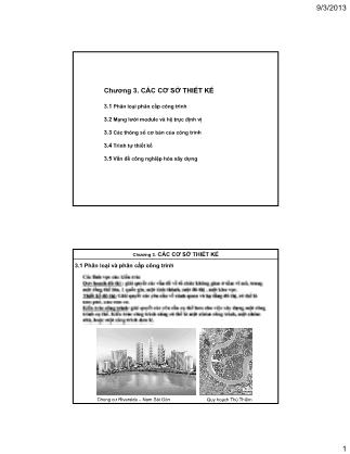 Bài giảng Kiến trúc dân dụng - Chương 3: Các cơ sở thiết kế - Lê Thị Hồng Na