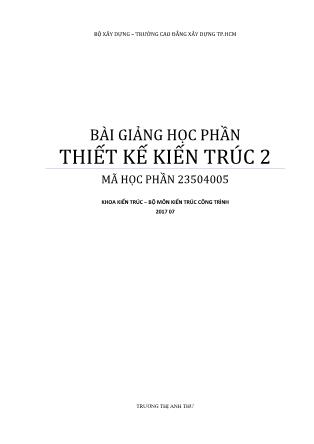 Giáo trình Thiết kế kiến trúc - Chương 1: Quy định chung về nhà sản xuất