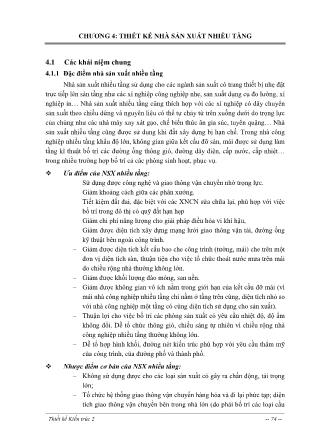 Giáo trình Thiết kế kiến trúc - Chương 4: Thiết kế nhà sản xuất nhiều tầng