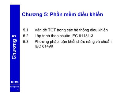 Bài giảng Các hệ PLC và DCS - Chương 5: Phần mềm điều khiển