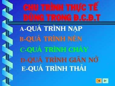 Bài giảng Động cơ đốt trong - Chương 2: Chu trình thực tế dùng trong động cơ đốt trong