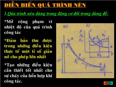 Bài giảng Động cơ đốt trong - Chương 4: Diễn biến quá trình nén