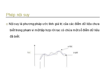 Bài giảng Giải tích số - Chương 3: Nội suy hàm số