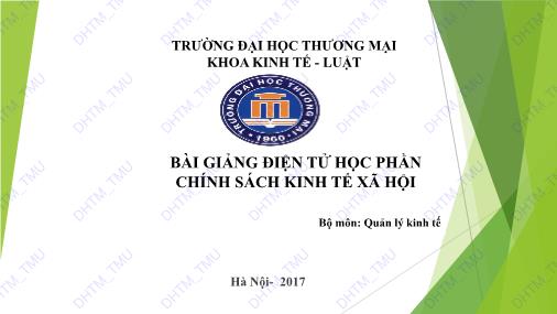 Bài giảng Quản lý kinh tế - Chương 1: Đối tượng, nội dung và phương pháp nghiên cứu