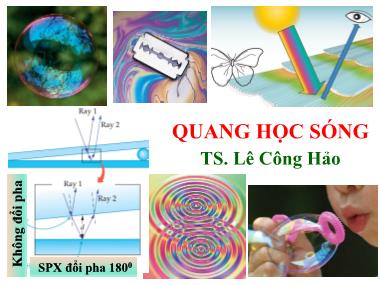 Bài giảng Quang học sóng - Lê Công Hảo