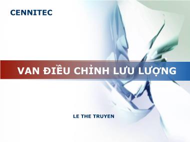 Bài giảng Truyền động thủy lực và khí nén - Chương 4: Van điều chỉnh lưu lượng