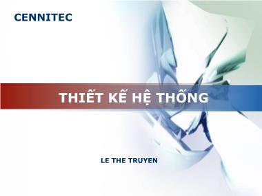 Bài giảng Truyền động thủy lực và khí nén - Chương 9: Thiết kế hệ thống