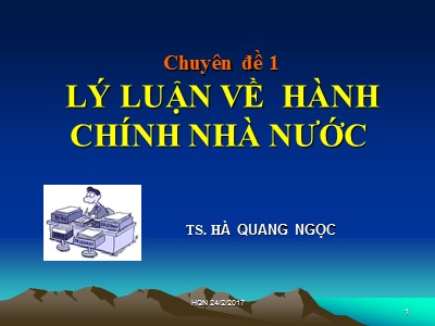 Chuyên đề Lý luận về hành chính nhà nước