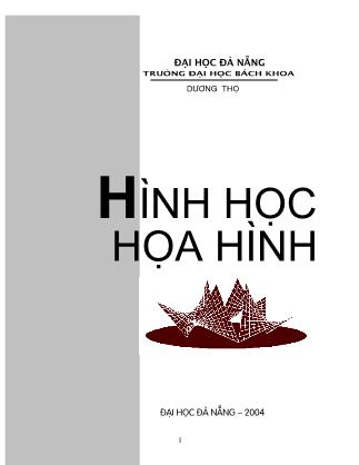 Giáo trình Hình học họa hình