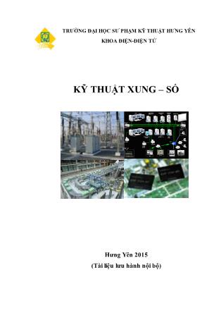 Giáo trình Kỹ thuật xung – số