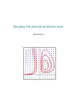 Giáo trình Tích phân bội và giải tích Vectơ