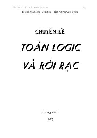 Giáo trình Toán logic và rời rạc