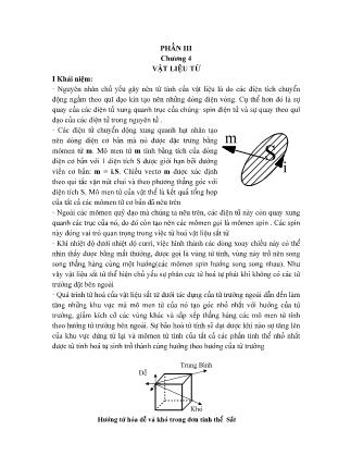 Giáo trình Vật liệu điện - Chương 4: Vật liệu từ