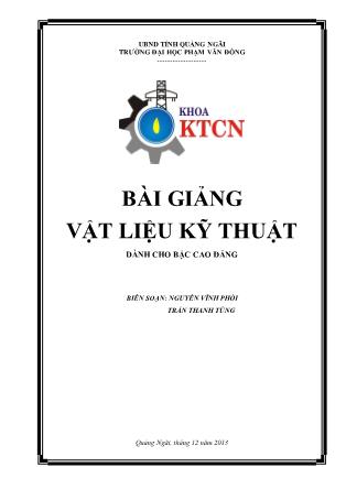 Giáo trình Vật liệu kỹ thuật