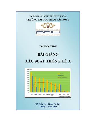 Giáo trình Xác suất thống kê A