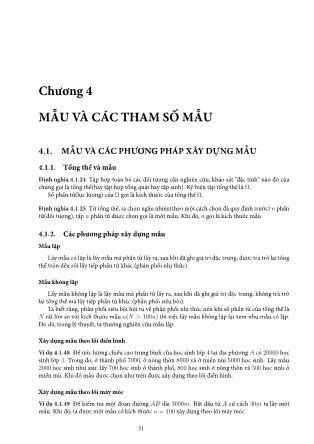 Giáo trình Xác suất thống kê (Phần 2)