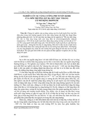 Nghiên cứu sự tăng cường phi tuyến Kerr của môi trường eit ba mức bậc thang có mở rộng Doppler