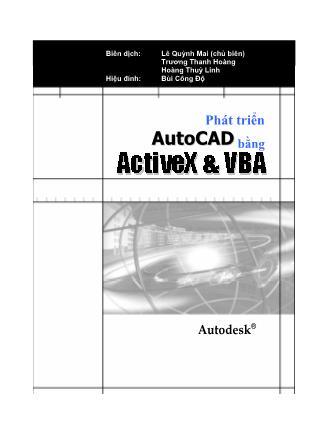 Phát triển AutoCAD 1