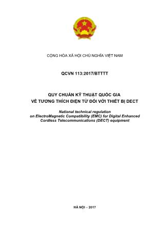 Quy chuẩn kỹ thuật quốc gia về tương thích điện từ đối với thiết bị Dect