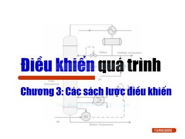 Bài giảng Điện khiển quá trình - Chương 3: Các sách lược điều khiển