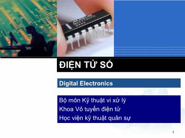 Bài giảng Điện tử số - Chương 5, Phần a: Mạch logic tuần tự (Mạch dãy) - Hoàng Văn Phúc