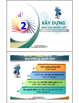 Bài giảng Dự án đầu tư - Chương 2: Xây dựng Báo cáo ngân lưu