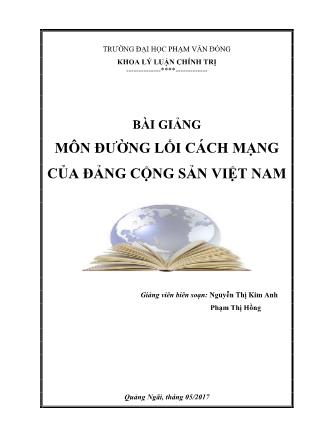 Bài giảng môn học Đường lối cách mạng của Đảng cộng sản Việt Nam