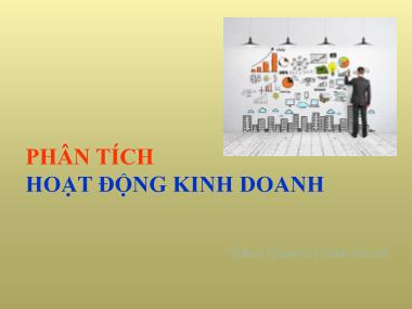 Bài giảng Phân tích hoạt động kinh doanh