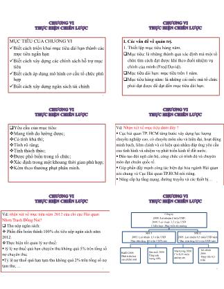 Bài giảng Quản trị chiến lược - Chương 6: Thực hiện chiến lược