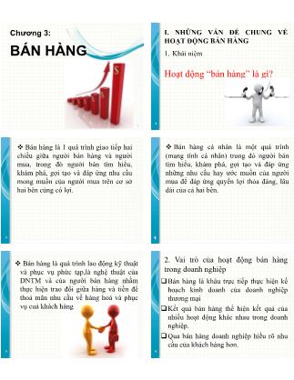 Bài giảng Quản trị doanh nghiệp - Chương 3: Bán hàng