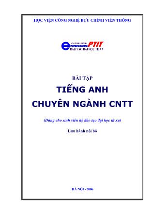 Bài tập Tiếng Anh chuyên ngành Công nghệ thông tin