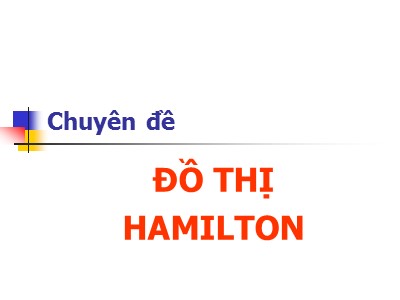 Chuyên đề Đồ thị Hamilton