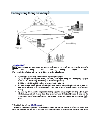 Fading trong thông tin vô tuyến