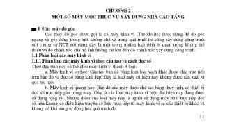 Giáo trình Công tác trắc địa trong xây dựng nhà cao tầng - Chương 2: Một số máy móc phục vụ xây dựng nhà cao tầng