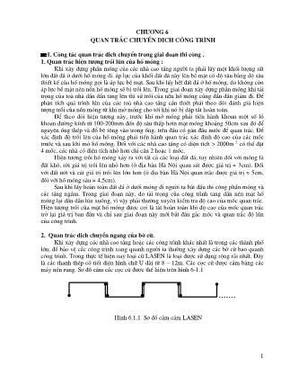 Giáo trình Công tác trắc địa trong xây dựng nhà cao tầng - Chương 6: Quan trắc chuyển dịch công trình