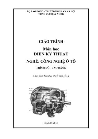 Giáo trình Điện kỹ thuật - Công nghệ ô tô