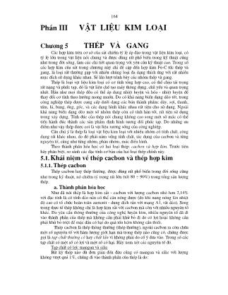 Giáo trình Khoa học vật liệu - Chương 5: Thép và gang