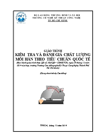 Giáo trình Kiểm tra và đánh giá chất lượng mối hàn theo tiêu chuẩn quốc tế