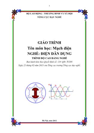 Giáo trình Mạch điện