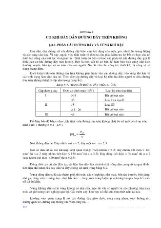 Giáo trình Mạng điện nông nghiệp - Chương 8: Cơ khí dây dẫn đường dây trên không