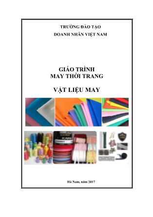 Giáo trình May thời trang vật liệu may