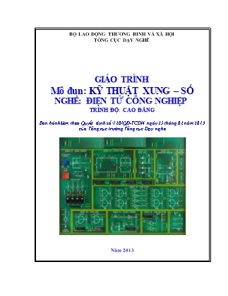 Giáo trình Mô đun: Kỹ thuật xung, số