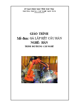 Giáo trình Môđun: Gá lắp kết cấu hàn