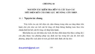 Giáo trình Nhà cao tầng - Phần 2: Kết cấu và nền móng - Chương 10: Nguyên tắc kiểm tra bền và cấu tạo các tiết diện cấu chịu lực bê tông cốt thép