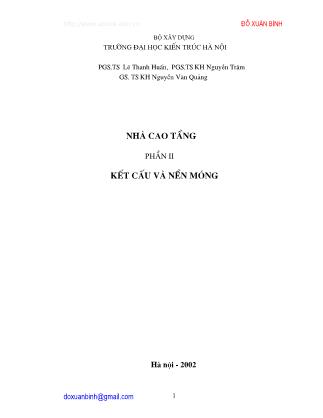 Giáo trình Nhà cao tầng - Phần 2: Kết cấu và nền móng - Chương 6: Các hệ kết cấu chịu lực nhà cao tầng