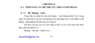 Giáo trình Nhà cao tầng - Phần 2: Kết cấu và nền móng - Chương 8: Tính toán các hệ chịu lực theo sơ đồ phẳng