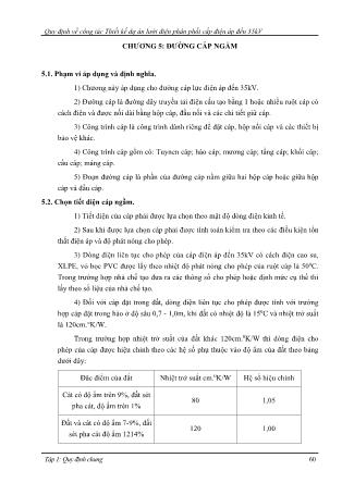 Giáo trình Quy định về công tác thiết kế dự án lưới điện phân phối cấp điện áp đến 35kV (Phần 2)