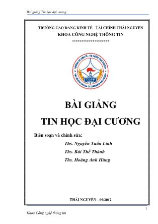 Giáo trình Tin học đại cương